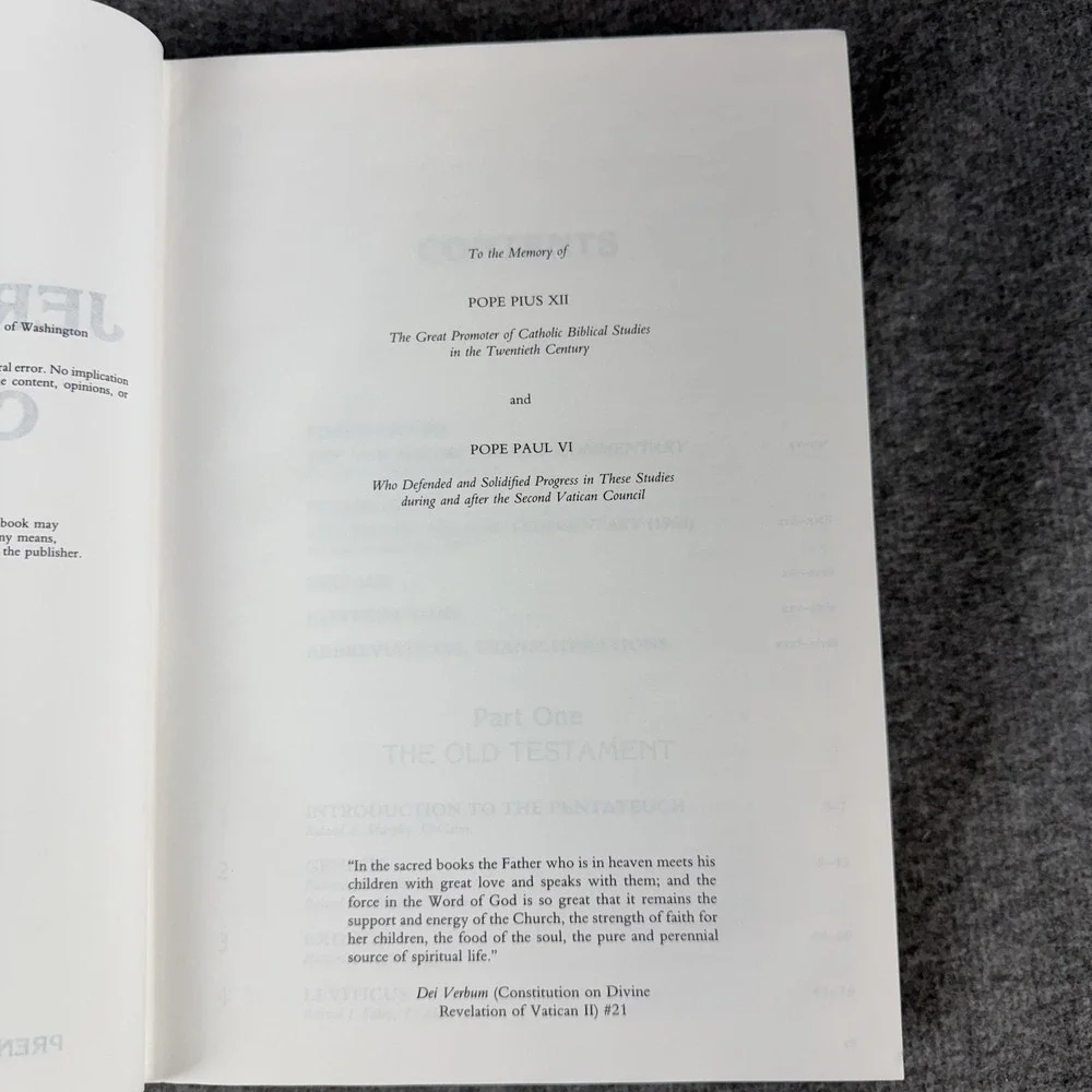 Vintage New Jerome Biblical Commentary Brown Fitzmyer Murphy Gray HC Prentice‎